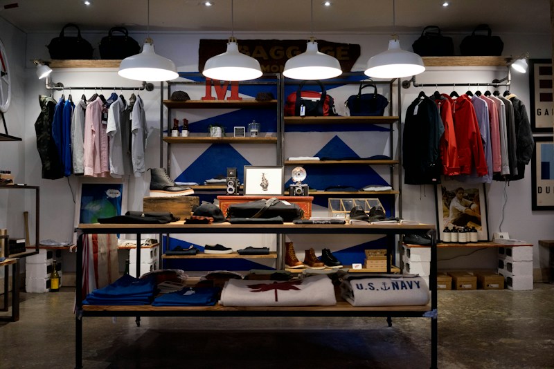 A bright independent clothing store